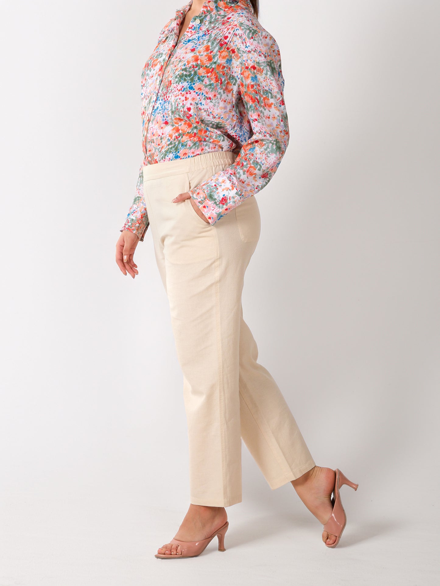 COTON LINEN TROUSER