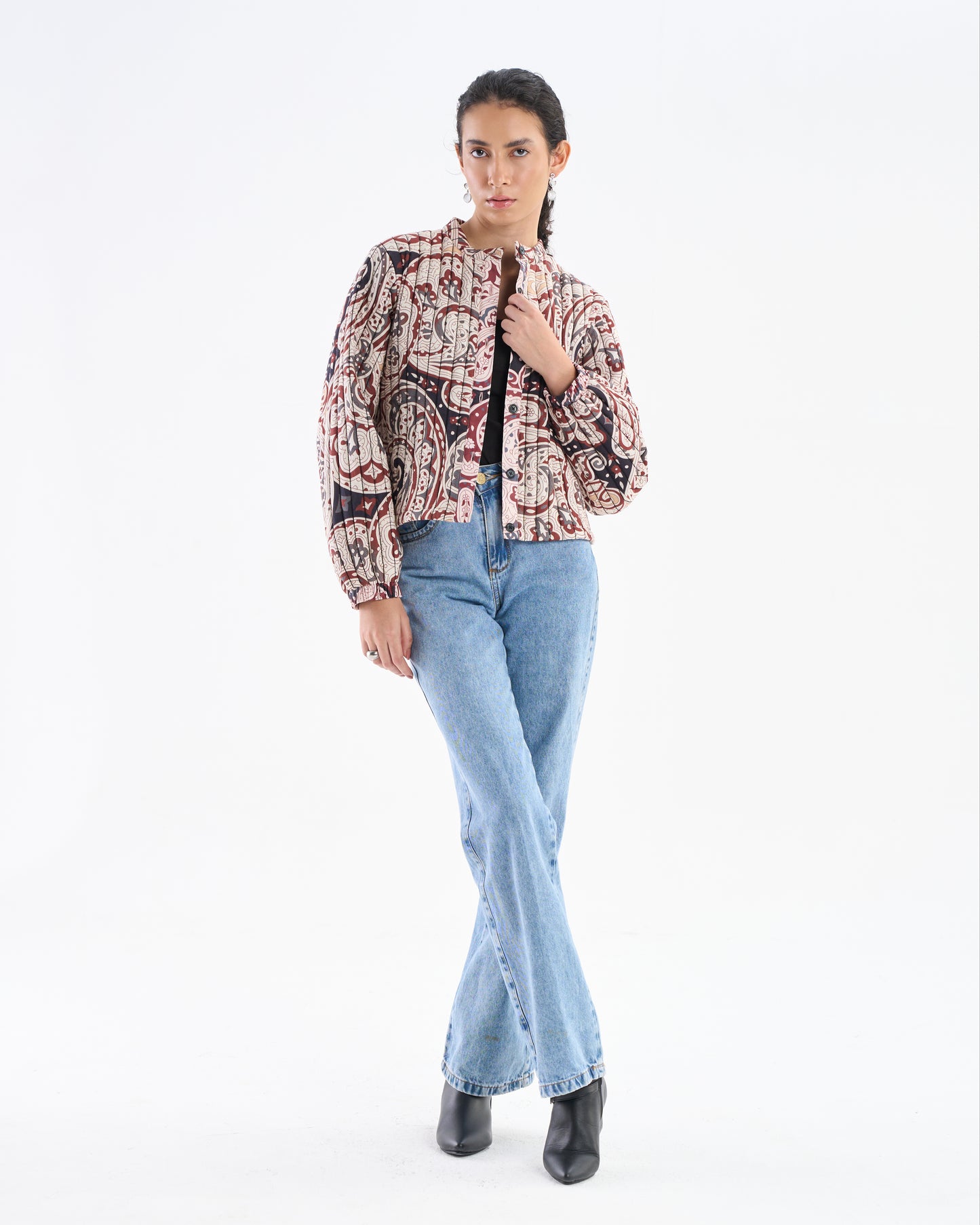 Boho Paisley Quilted Jacket