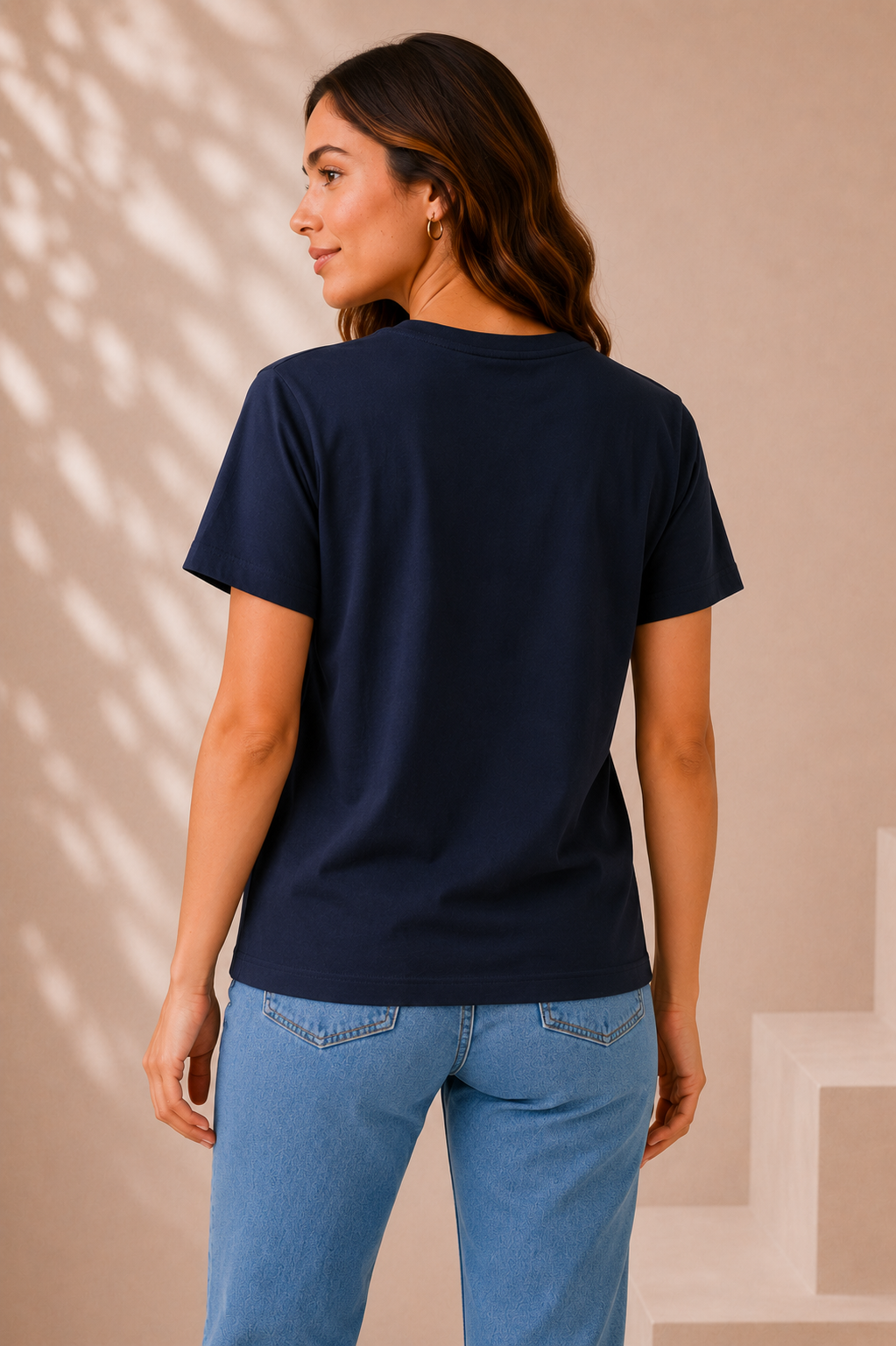 Floral Embroidered Relaxed Fit Tee