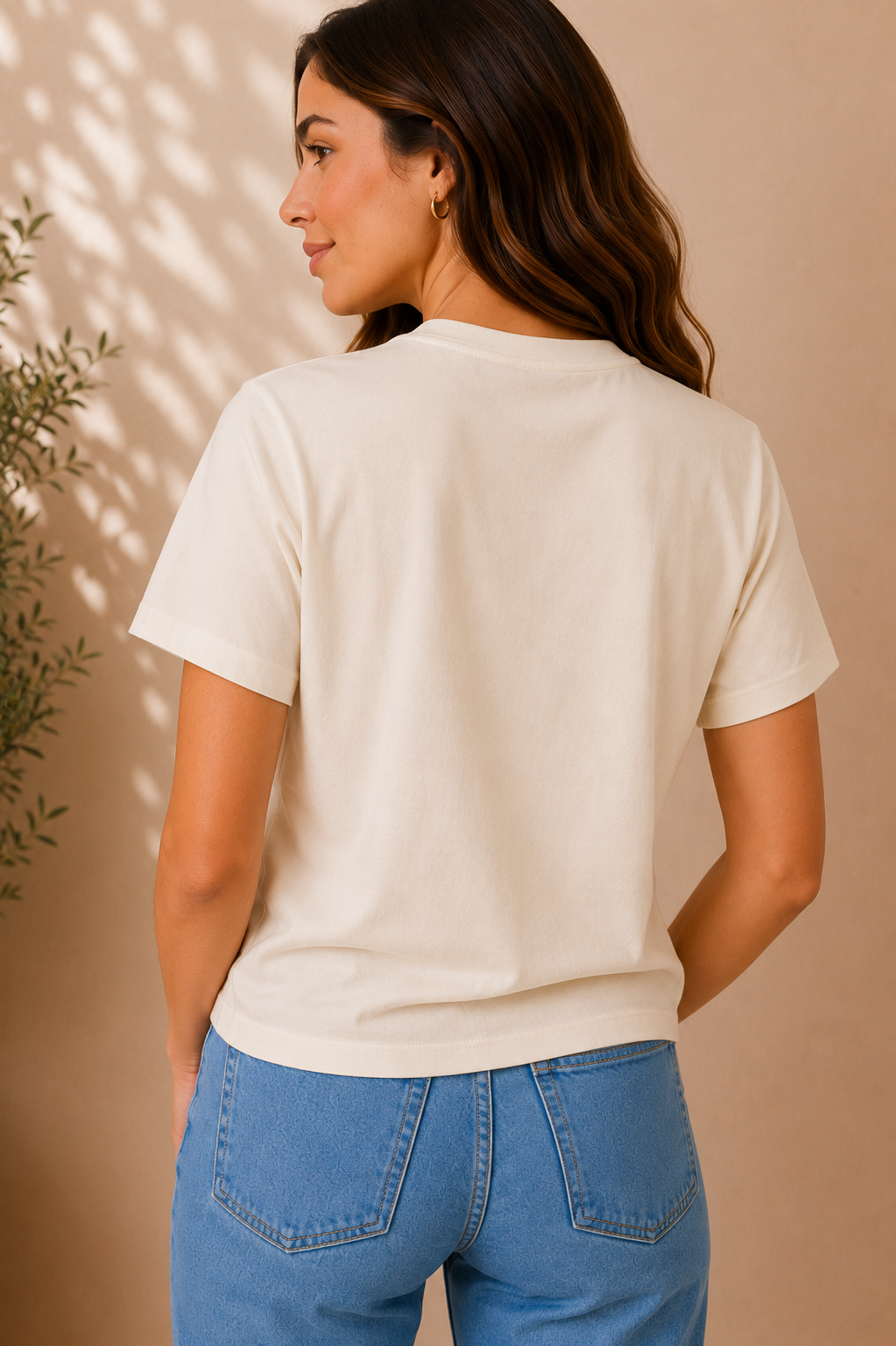 Floral Embroidered Relaxed Fit Tee