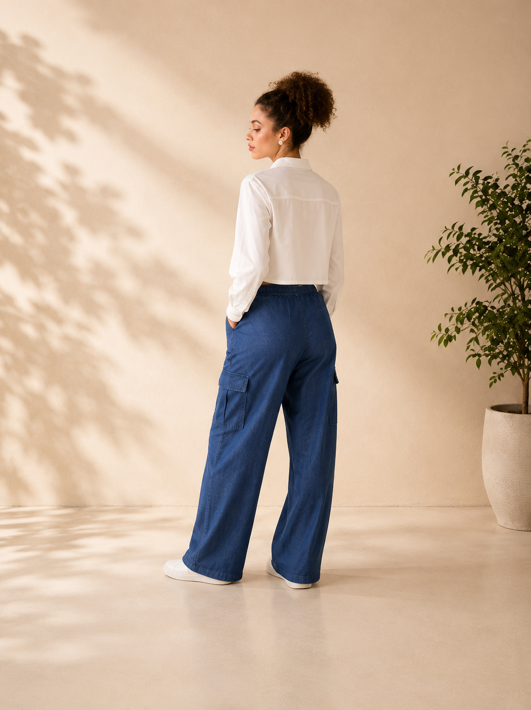 Denim Jogger Pants
