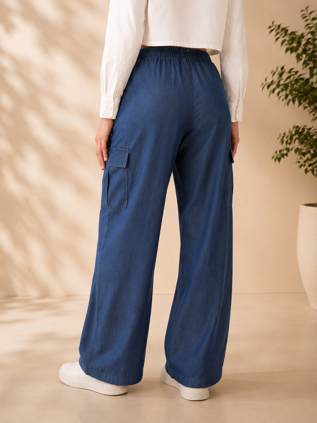 Denim Jogger Pants