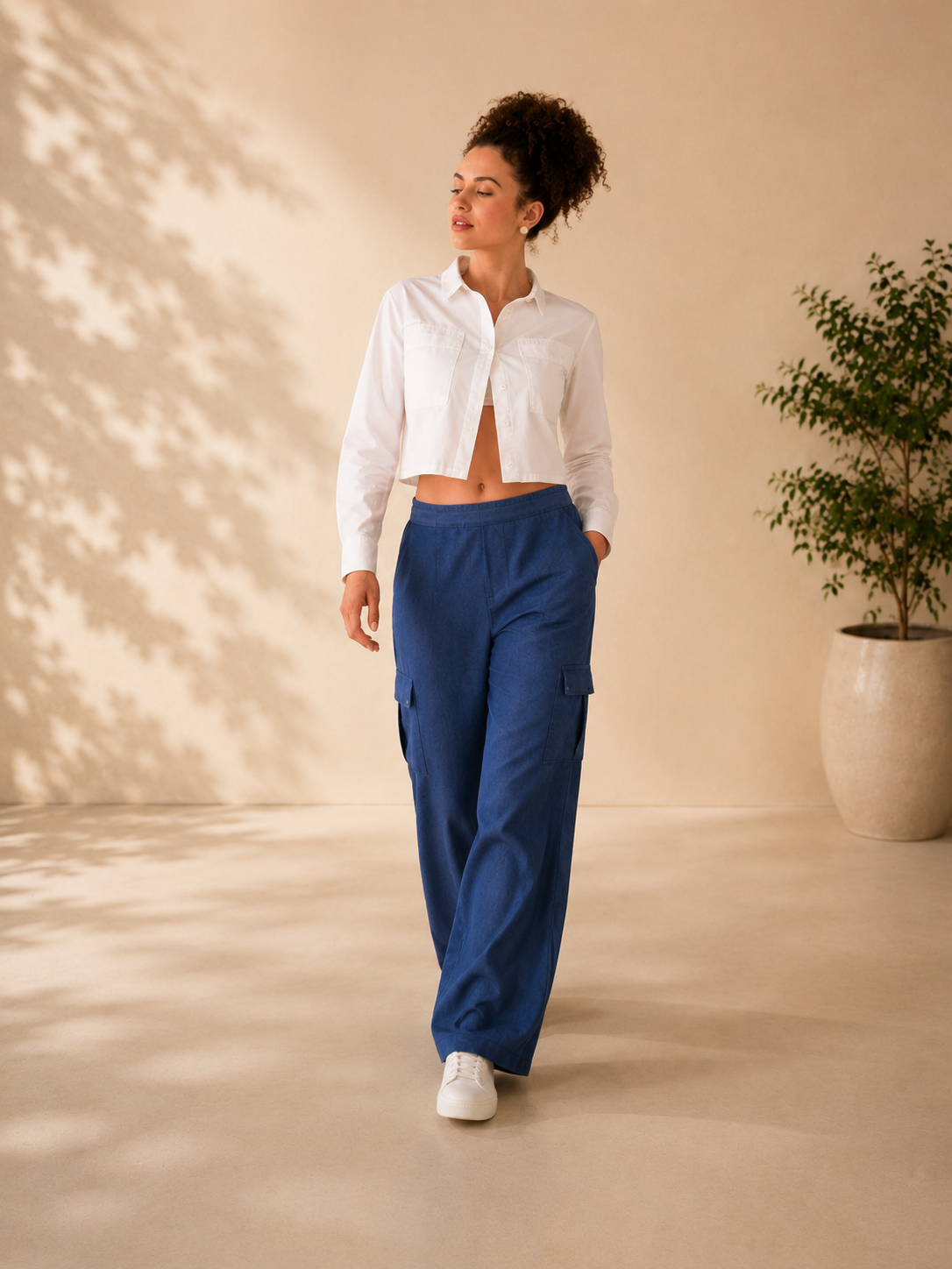Denim Jogger Pants