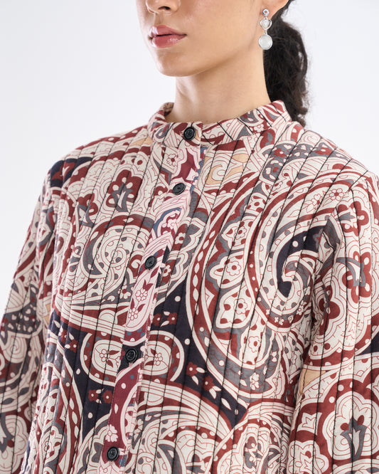 Boho Paisley Quilted Jacket