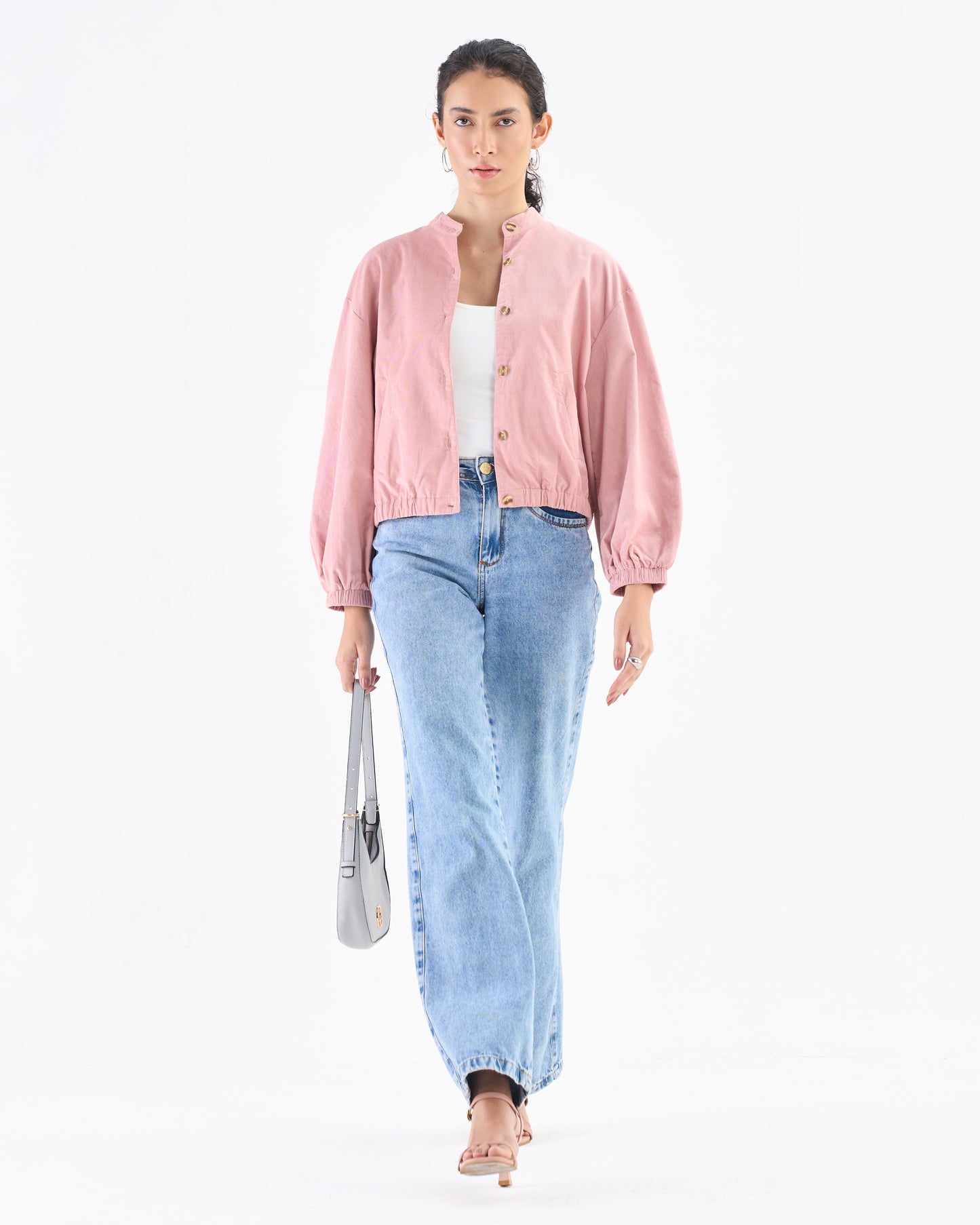 Cropped Cotton Jacket