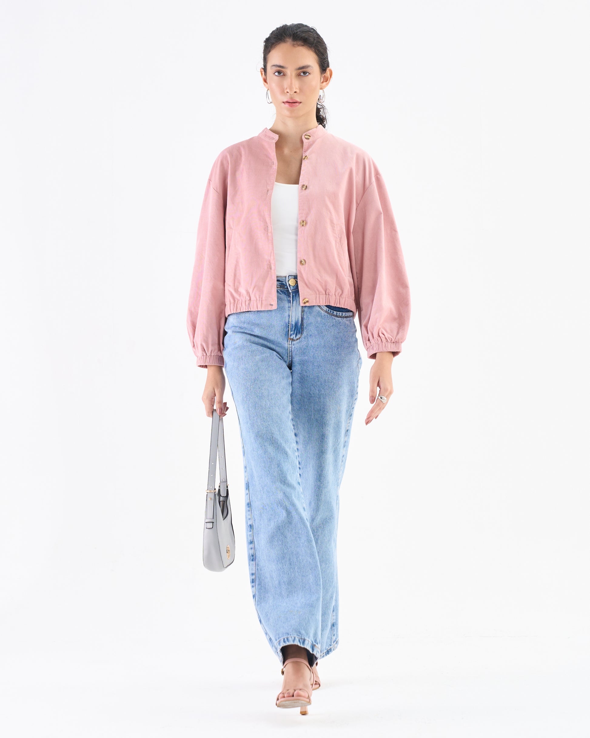 Cropped Cotton Jacket