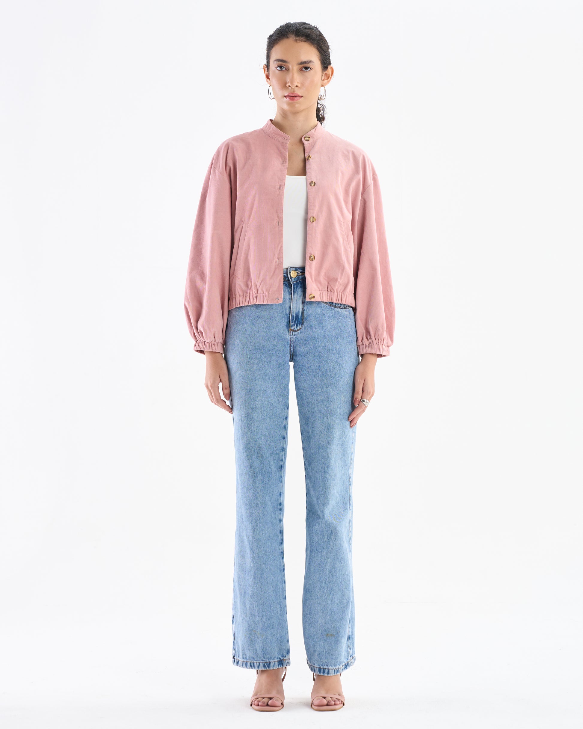 Cropped Cotton Jacket